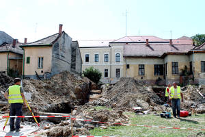 pl Mindszenty Emlkkzpont - Terletrendezs a Batthyny ton